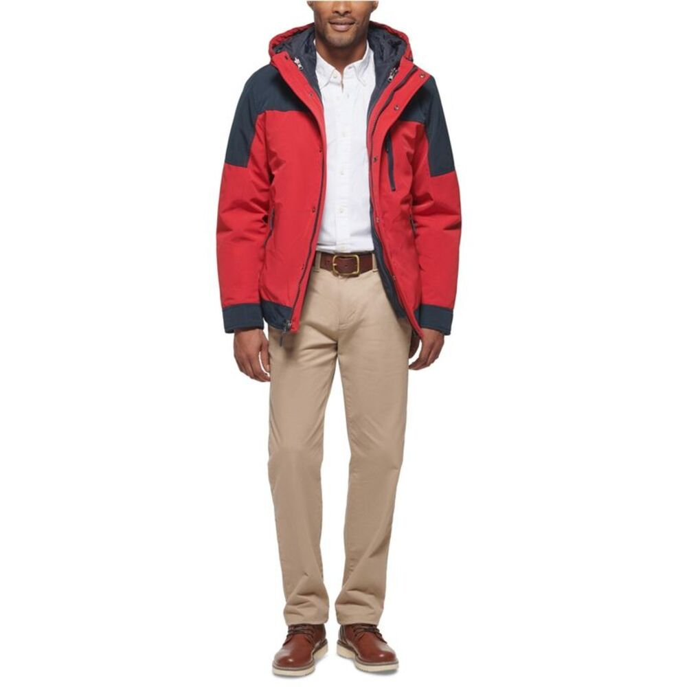 Club Room Mens 3-In-1 Hooded Parka Coat, NWT